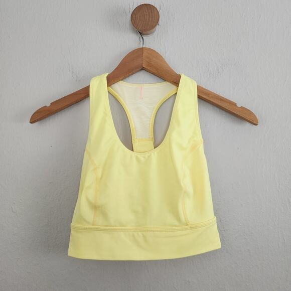 FP Movement Ashford Light Synergy Crop Top Lemon Verbena Yellow XS NEW - Picture 4 of 9